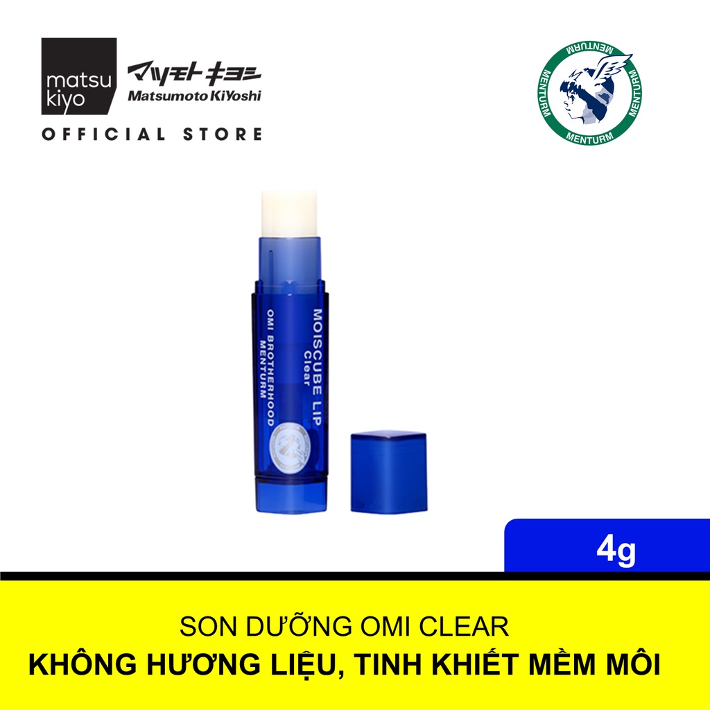 Son dưỡng OMI CLEAR không hương liệu, tinh khiết mềm môi 4g