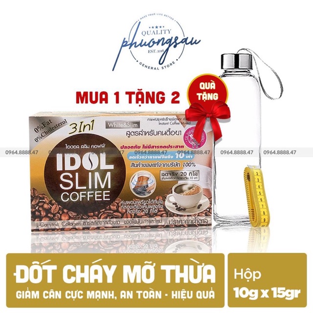 [ Mua 1 Tặng 2 ] Cà Phê Giảm Cân IDOL SLIM COFFEE 3 in 1