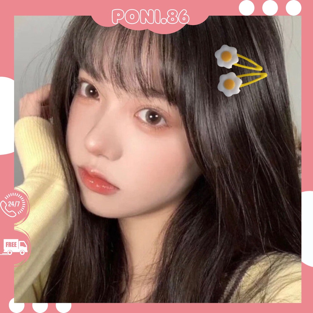 Kẹp tóc hình trứng phô mai đáng yêu dành cho các bé