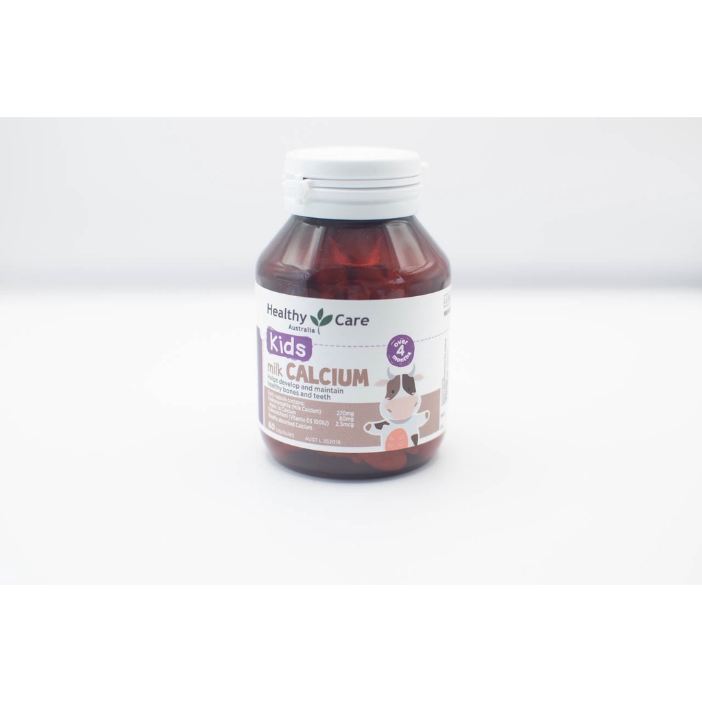 Milk Calcium Healthy Care Bổ Sung Canxi Cho Trẻ Trên 4 Tháng Tuổi, 60 viên