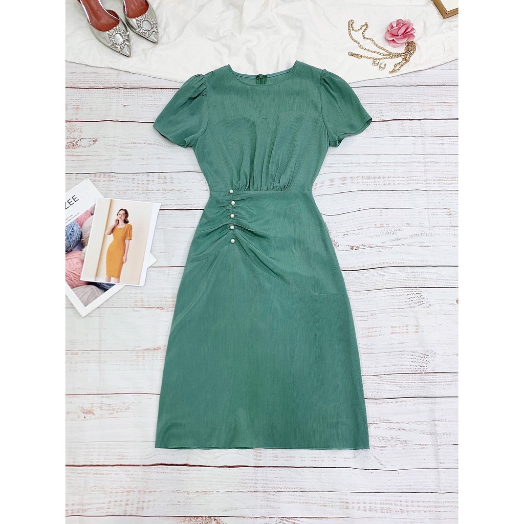 Váy cổ tròn cúc ngọc thân dưới Zym’s House - LT172