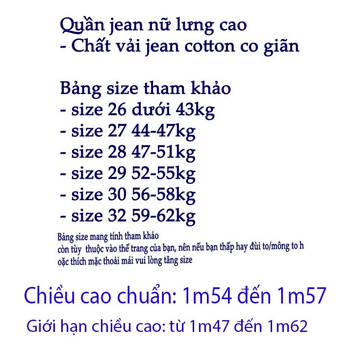 Quần jean nữ lưng cao rách gối mặc tôn dáng chất jean cotton co giãn tốt-  MS522
