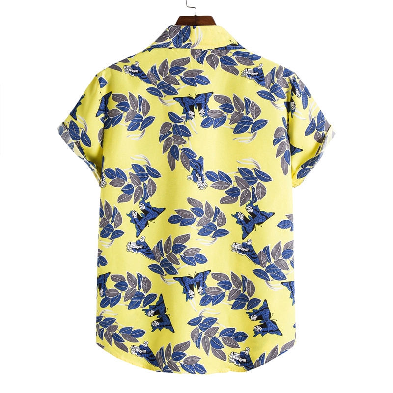 Áo sơ mi ngắn tay in họa tiết trẻ trung thời trang cho nam | BigBuy360 - bigbuy360.vn