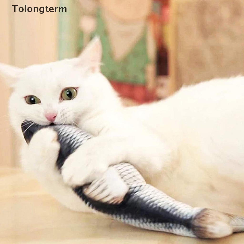 Đồ Chơi Hình Cá Điện Tử Sạc USB Vui Nhộn Cho Mèo Cưng