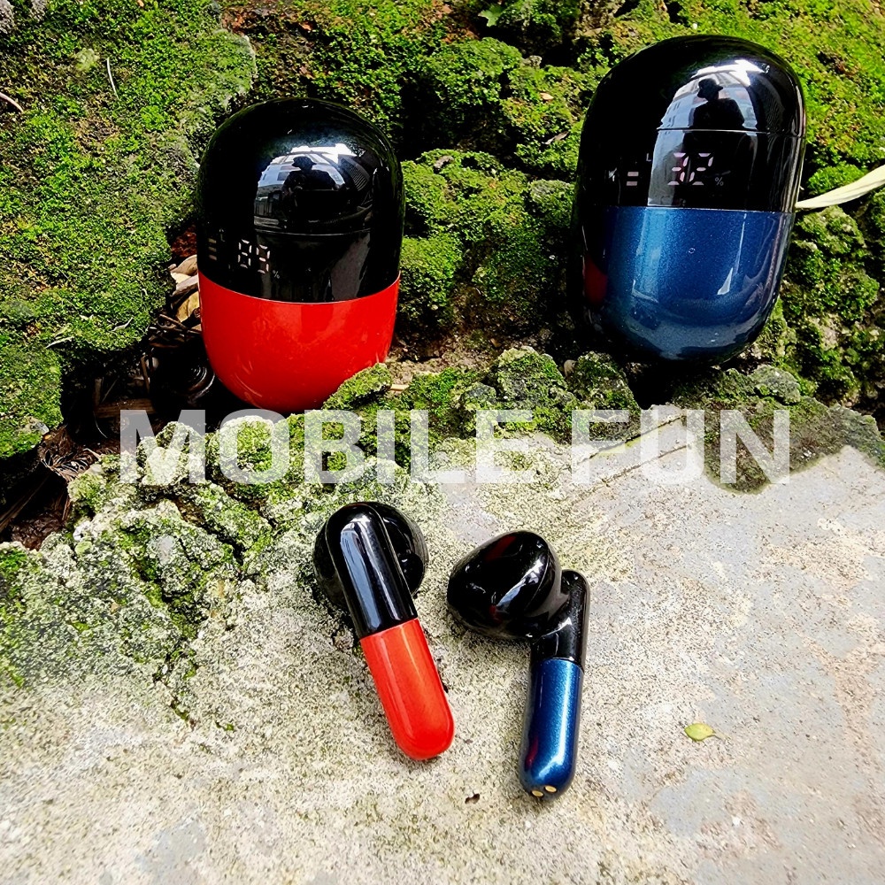 Tai nghe Bluetooth TWS J28 có đèn LED thông báo PIN, J28 điều chỉnh âm lượng có MIC đàm thoại kết nối không dây BT v5.2