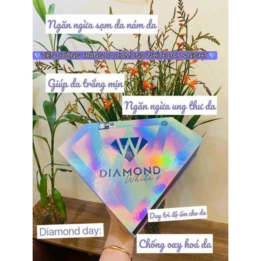 Viên Uống Trắng Da Diamond White Day & Night Phiên Bản Mới