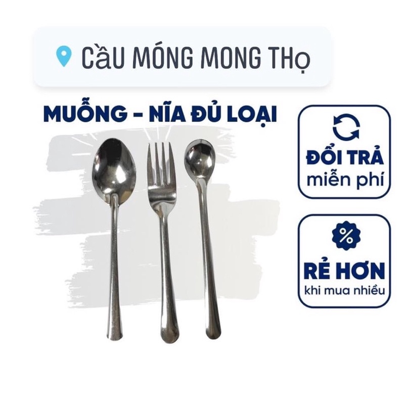 Set 10 cây muỗng và nĩa các loại