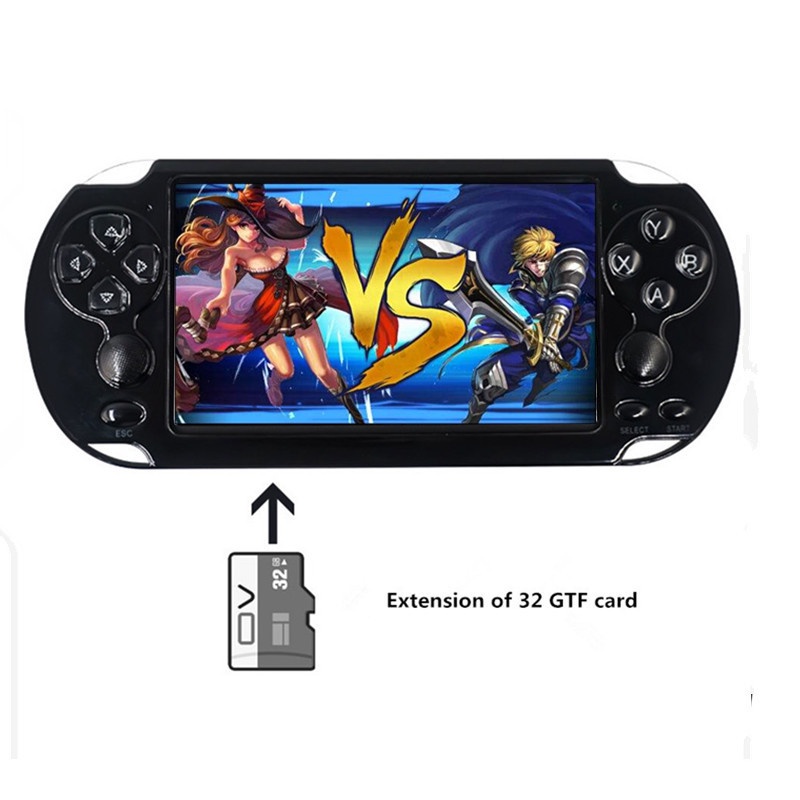 Máy Chơi Game Cầm Tay 5.1 inch 8GB X9 plus Tích Hợp 10000 Trò Chơi Mp3