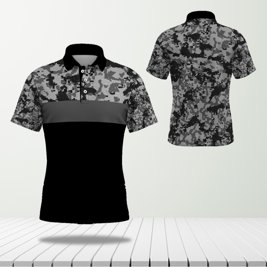 Jersey Đầm Thể Thao Polo Rằn Ri Tùy Chỉnh Miễn Phí Tên + In Số Toàn Diện Dành Cho Nữ