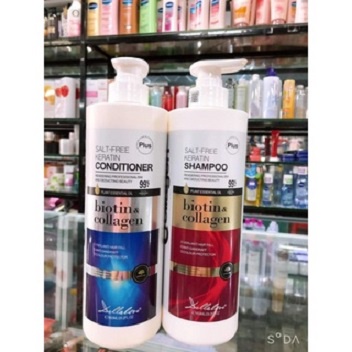 Dầu gội dầu xả Biotin Collagen Dellalove