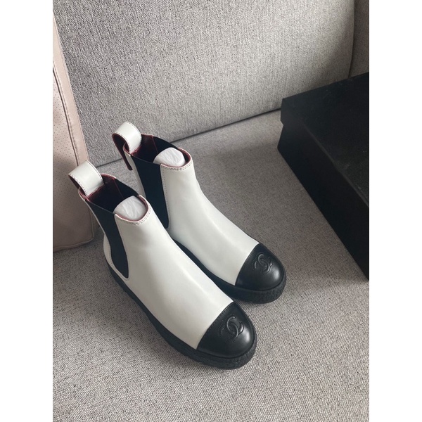 boot nữ ngắn cổ không khoá đế dày chống trơn trượt da mềm siêu xinh 𝘾𝙝𝙖𝙣𝙚𝙡 CN 𝘾𝙝𝙖𝙣𝙚𝙡