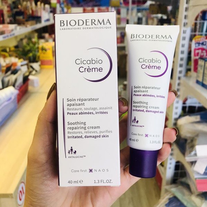 Kem dưỡng ẩm Bioderma Cicabio Crème 40ml giúp phục hồi và làm dịu da