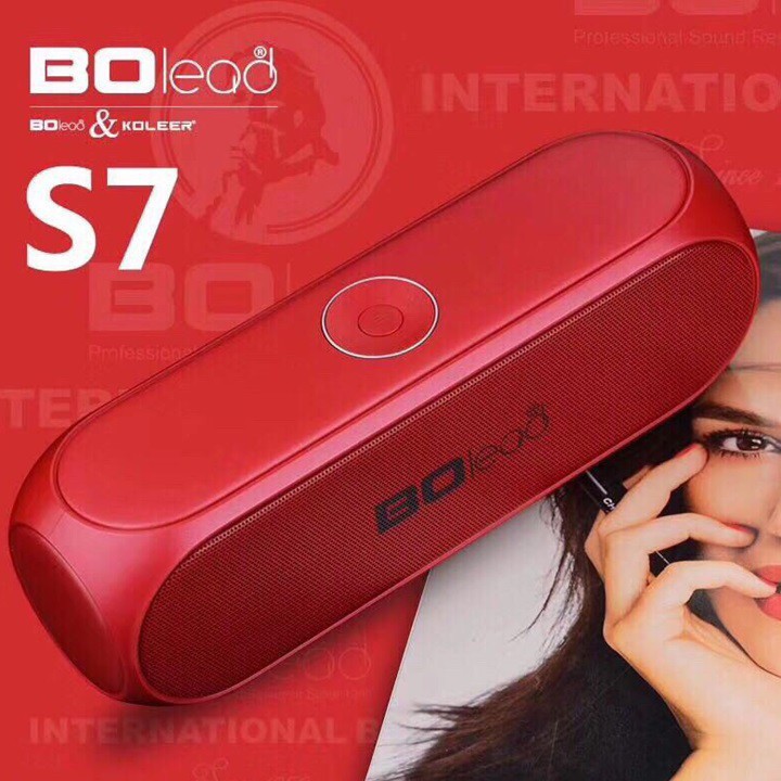 Loa Bluetooth BOLEAD S7 Thích Hợp USB Thẻ Nhớ Nghe Đài FM Nghe Nhạc Cực Hay Chất Lượng