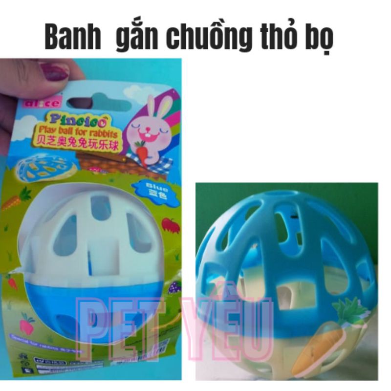 Banh găn chuồng (alice) đựng thức ăn đồ chơi thỏ bọ