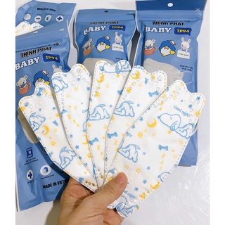 Khẩu trang Trẻ Em THỊNH PHÁT KID 4D 4 lớp giấy kháng khuẩn