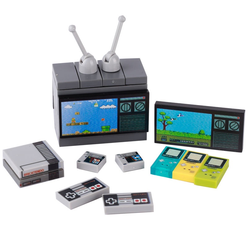 Đồ Chơi Lắp Ráp Máy Chơi Game TV Mini Sáng Tạo Thời Trang Cho Trẻ Em