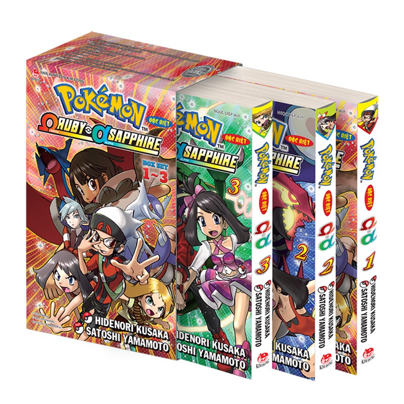 Sách - Combo Pokémon: Bách Khoa Toàn Thư, Horion (Trọn Bộ 2 Tập), Boxset Đặc Biệt X-Y (6 Tập), Boxset Omega Ruby (3 Tập)