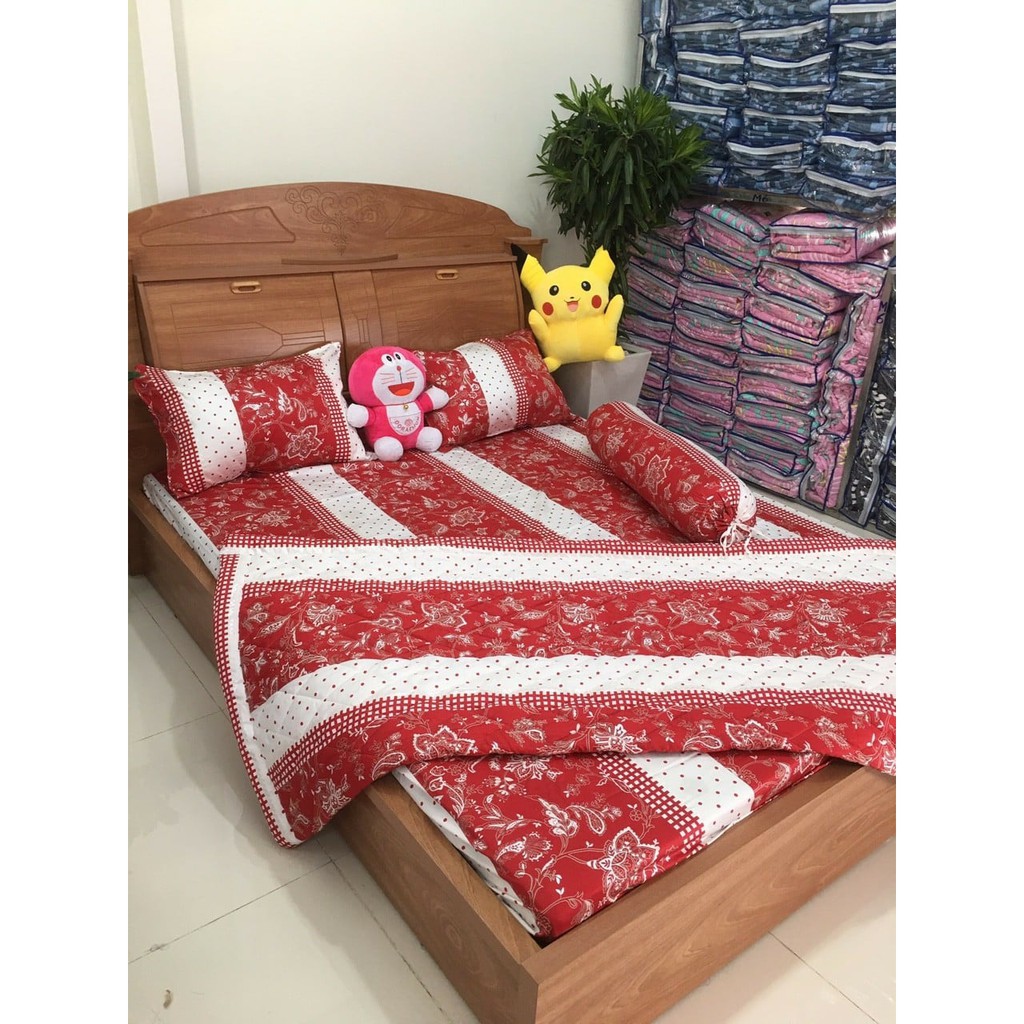 TRỌN BỘ MỀN GA GỐI Cotton Satin Lụa Hàn Quốc 1m6- IB CHỌN MẪU MỚI NHẤT
