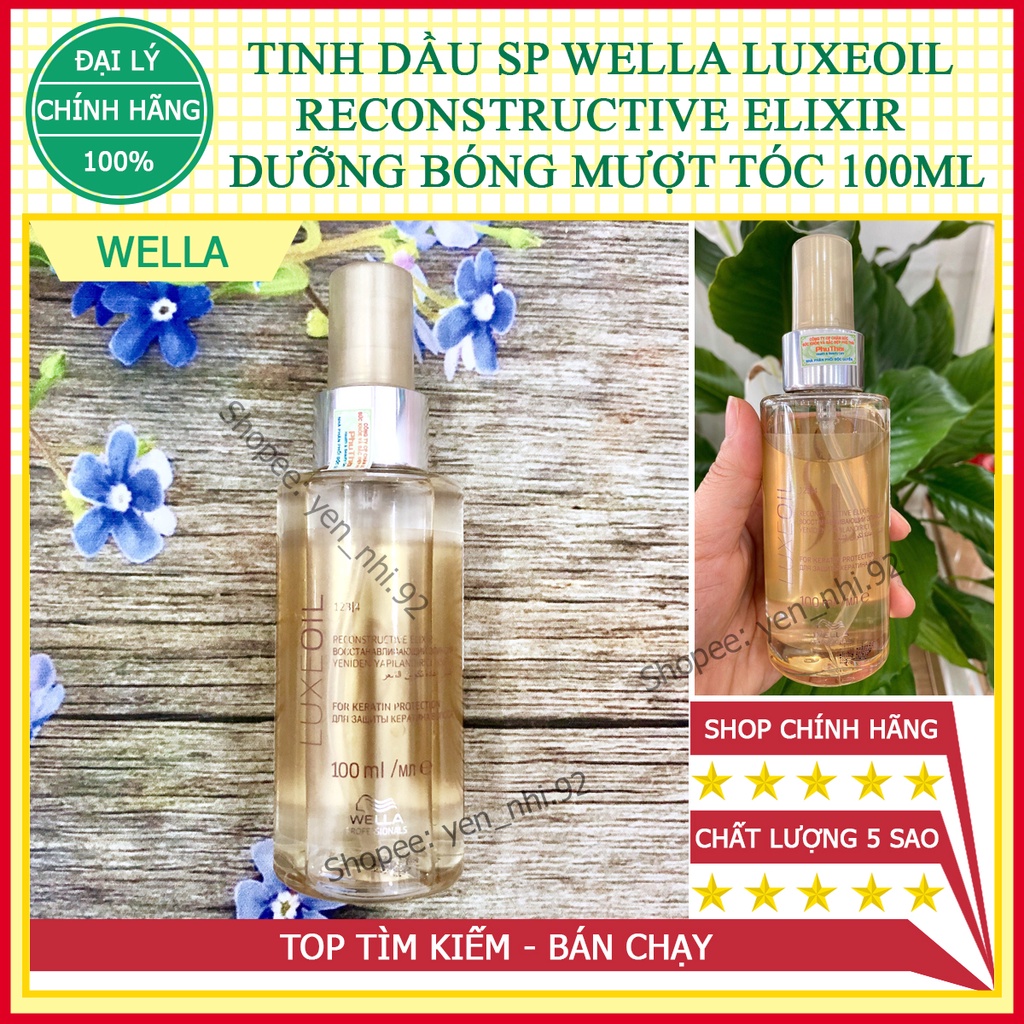 Tinh dầu SP Wella Luxeoil Reconstructive Elixir dưỡng bóng mượt tóc Đức