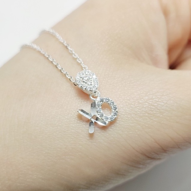 Dây chuyền bạc ta dây XO caro cá tính