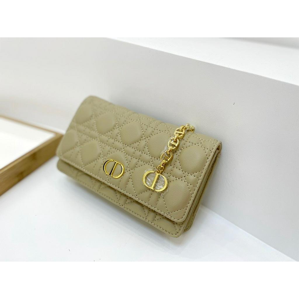 TÚI CLUTCH CD CARO SZ19 DA BÒ