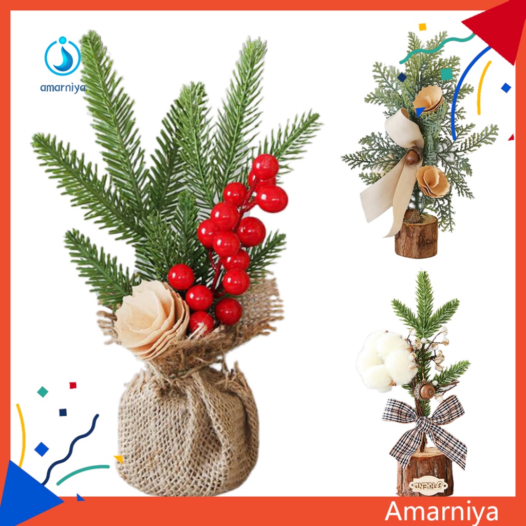 Cây Thông Giáng Sinh Mini 25cm Bắt Mắt