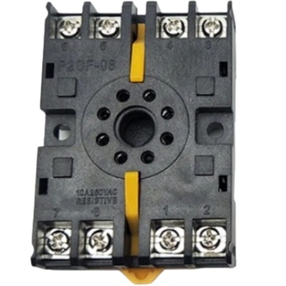 Đế gài timer rơ le P2CF-08 giá rẻ 8 chân tròn có khóa giữ các loại timer dh48