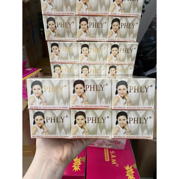 Lố 12 hộp kem Phly trắng da nám tàn nhang 3gram