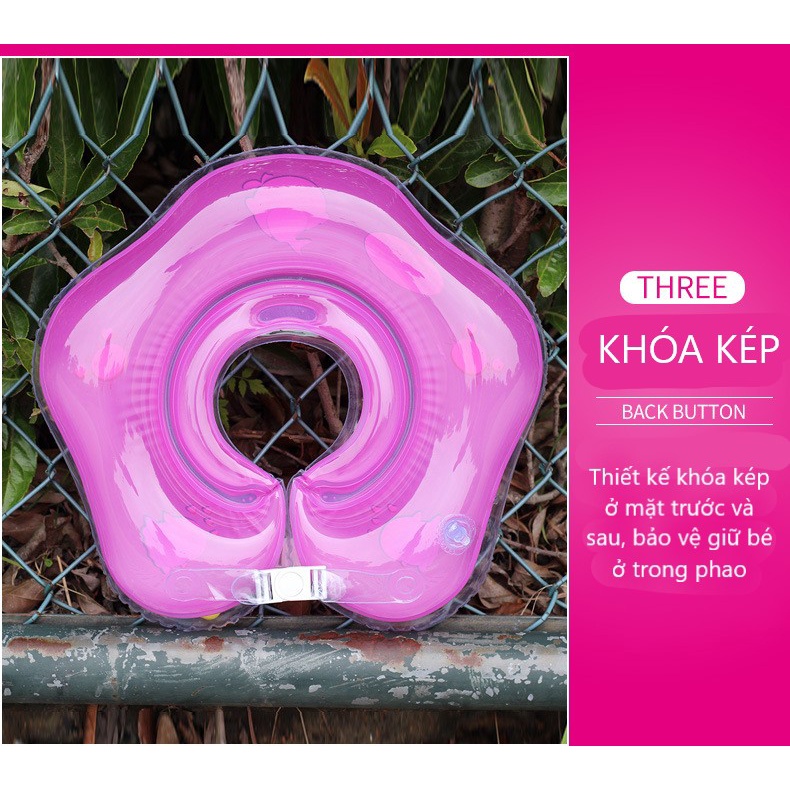 Phao Đỡ Cổ An Toàn Cho Bé Từ 0-1, Phao Đỡ Cổ Chống Lật  Hỗ Trợ Vận Động, Tập Bơi Cho Bé Yêu