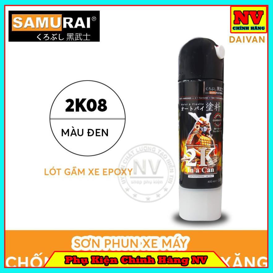 Chai sơn Samurai 2K08 LÓT GẦM XE EPOXY (ĐEN)