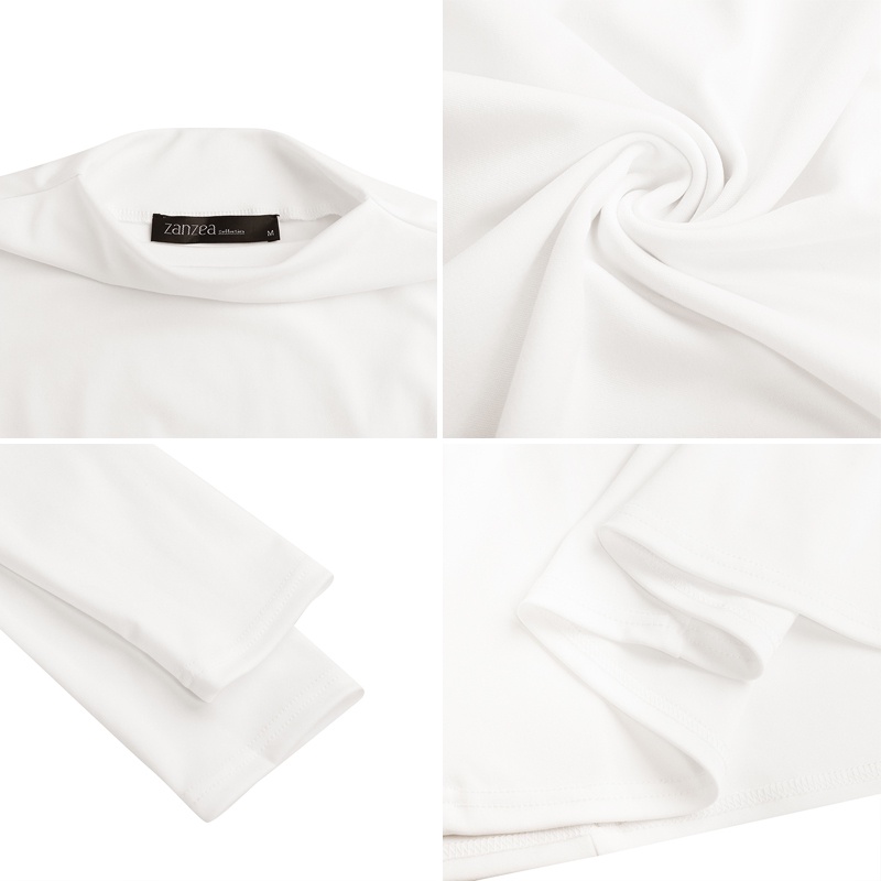 Đầm xòe Zanzea tay dài cổ tròn thời trang cho nữ