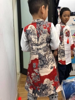 Áo dài bé trai