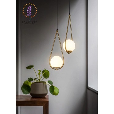 Đèn thả quả cầu moonlight cao cấp.hình giọt nước