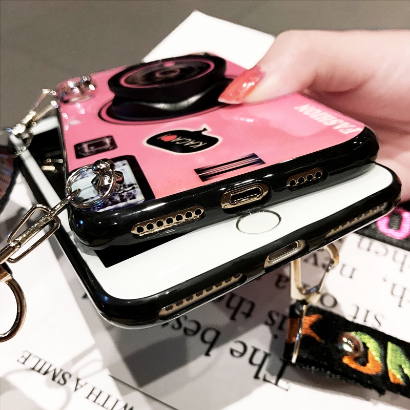 Ốp Điện Thoại Hình Máy Ảnh Có Dây Đeo Kiểu Vintage Cho Oppo A7 A3s A5s A12 A12e | BigBuy360 - bigbuy360.vn