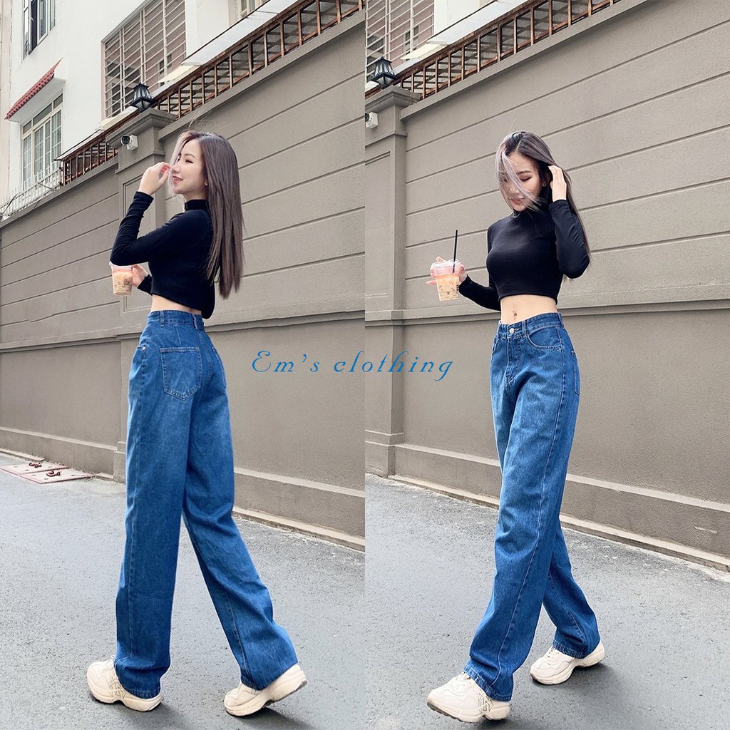 QUẦN JEANS ỐNG RỘNG B142