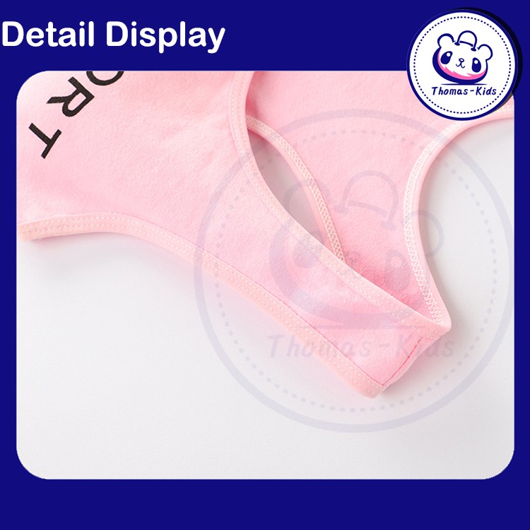 Áo Ngực Thể Thao Màu Trơn Thoáng Khí Thời Trang Cho Bé Gái 8-16 Tuổi