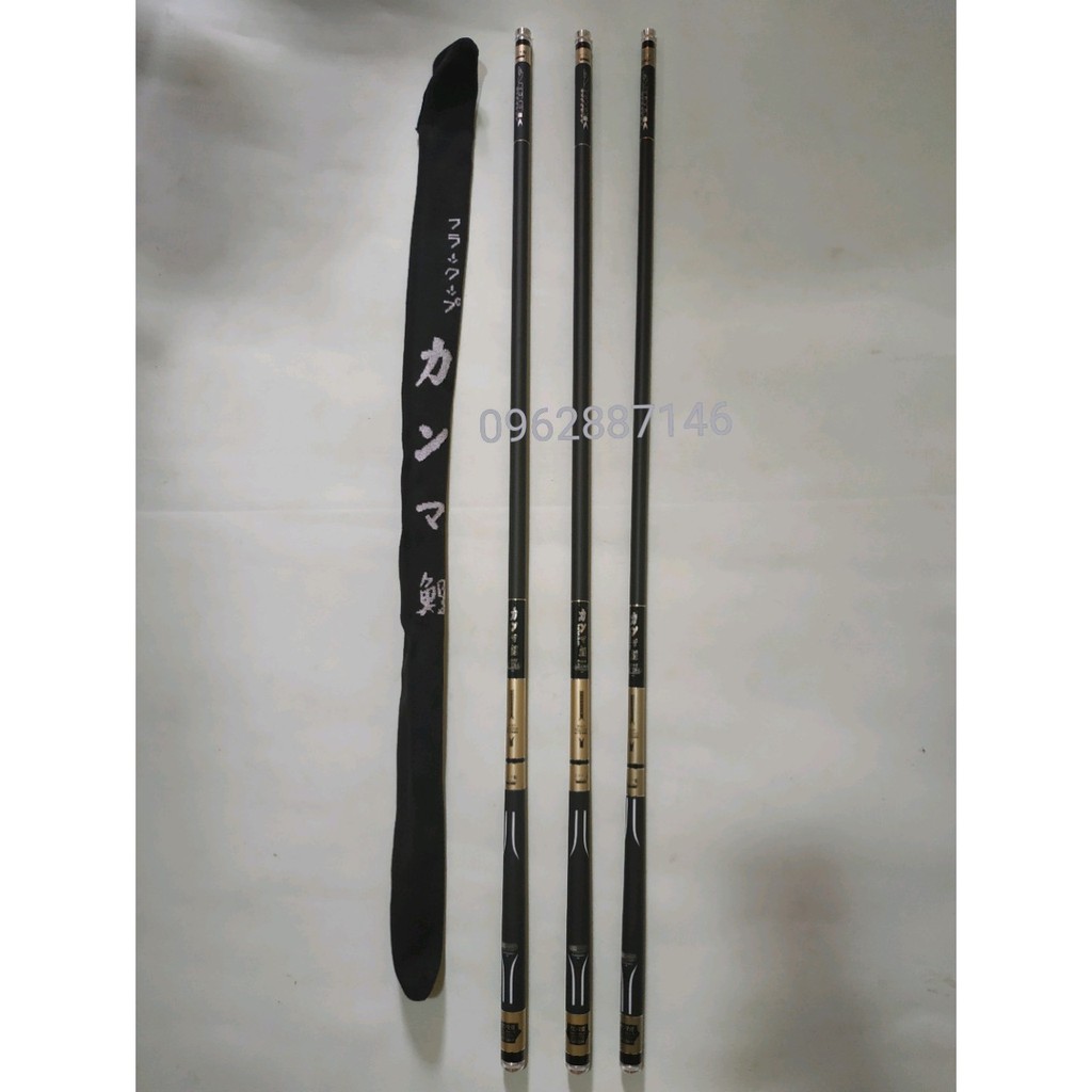 cần câu tay 6h catbon xoắn 5m4 xách tay