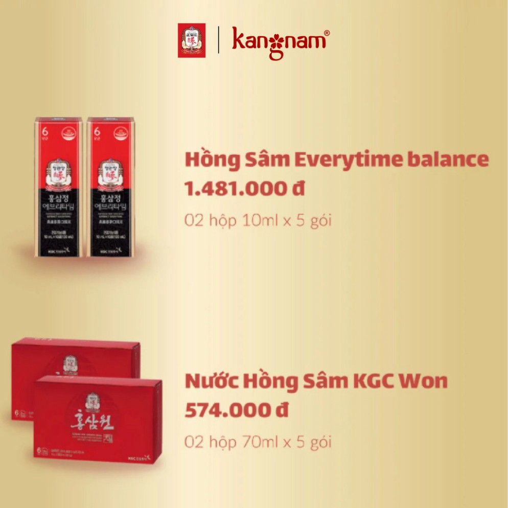 Hộp quà biếu cao cấp KGC Cheong Kwan Jang Phúc An Khang - Combo 4 sản phẩm hồng sâm cao cấp