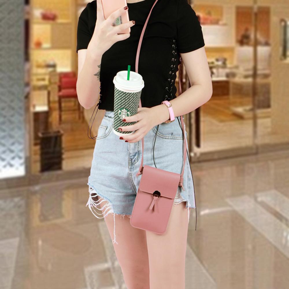 AUGUSTINA Túi Đựng Điện Thoại Có Dây Đeo Tua Rua Cho Nữ