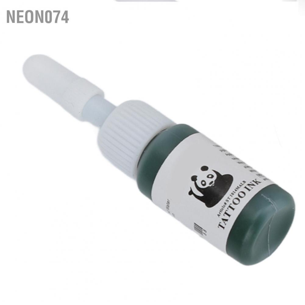 Neon074 6 Colors 5ml Tattoo Ink Kit Long Lasting Fast Coloring Professional Pigment for Tattooists