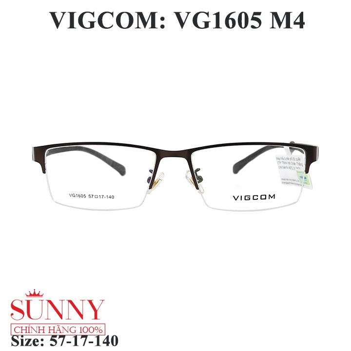 VG1605 gọng kính Vigcom chính hãng, thiết kế dễ đeo bảo vệ mắt