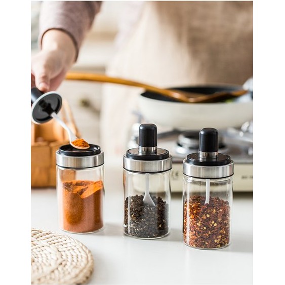 Hũ gia vị kèm thìa thông minh Cookit 250ml