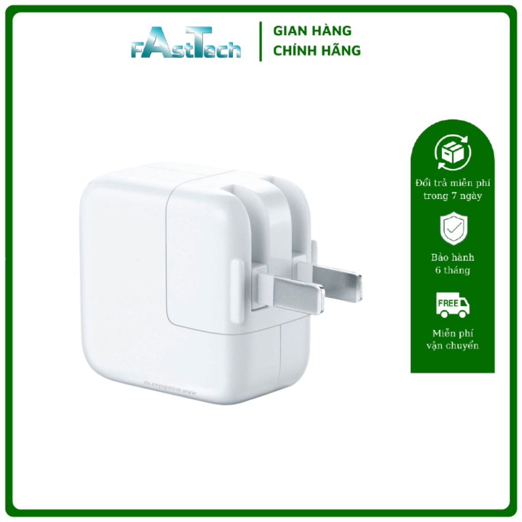 Củ Sạc Nhanh Công Suất 12W Thiết Kế Gọn Nhẹ, Sạc An Toàn Bảo Hành 6 Tháng