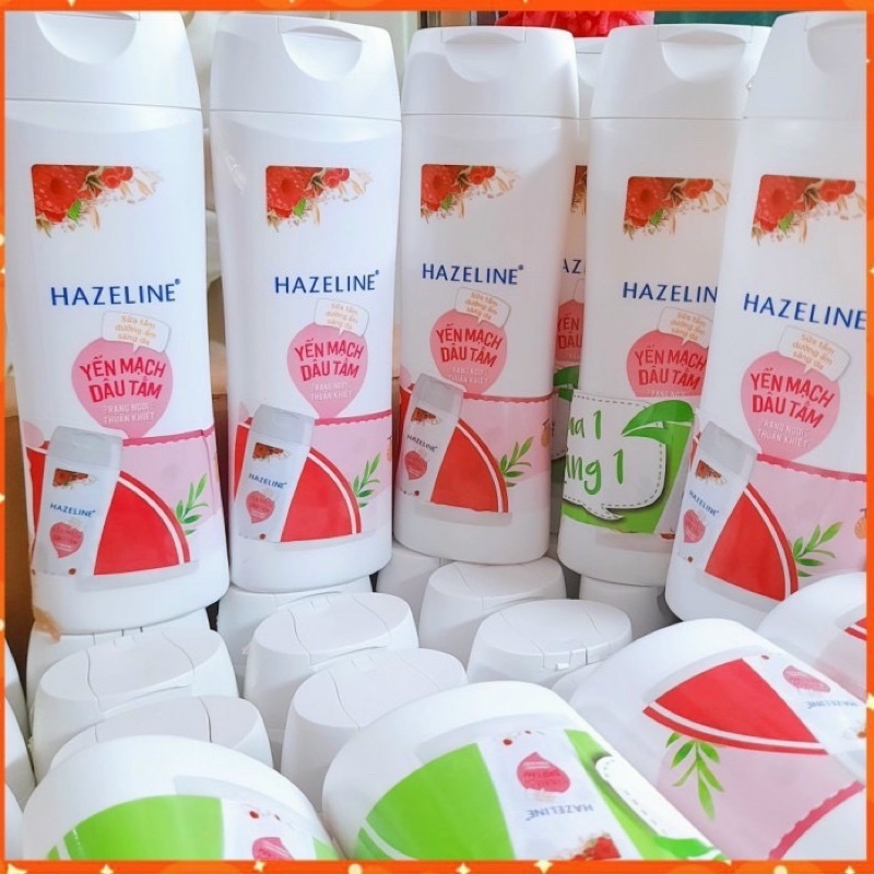 (300g)Sữa tắm sáng da Hazeline Yến Mạch Dâu Tằm