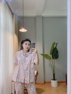 [ ẢNH THẬT ] BỘ ĐỒ PIJAMA DÀI CHẤT THÔ XỊN