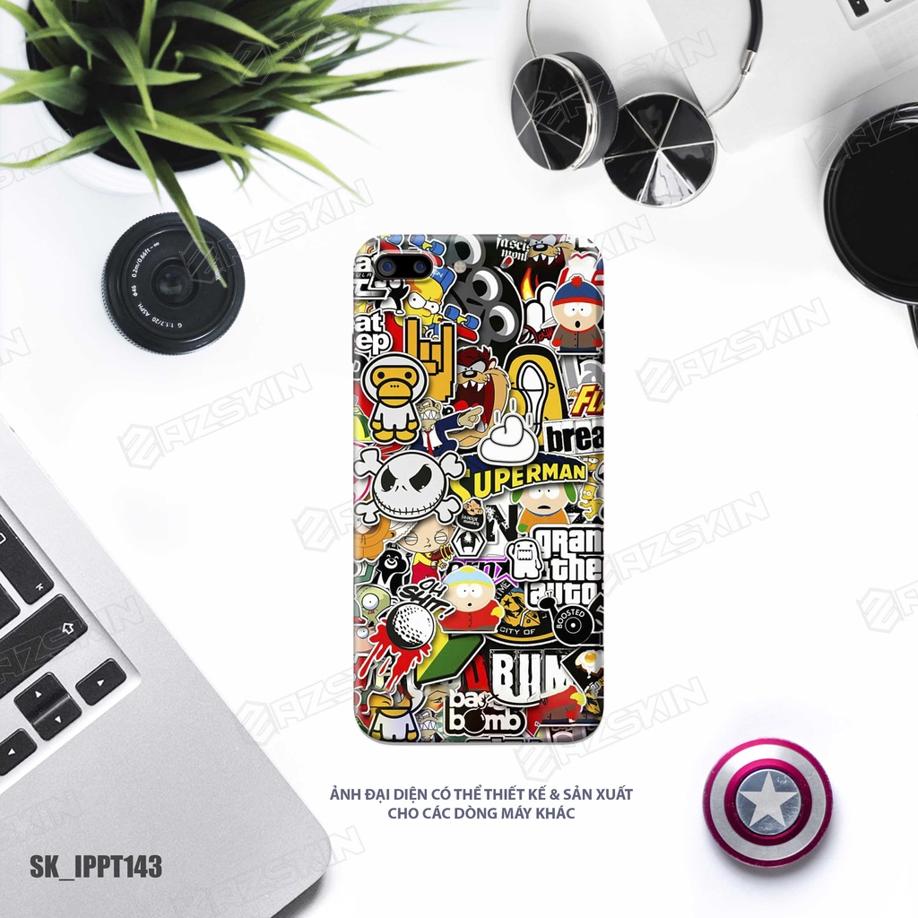 Miếng Dán Skin Pattern Hình Độc Lạ IPhone 7/14 Pro Max |SK_IPPT143| Chất Liệu Nhập Khẩu, Khuôn Cắt CNC, Dễ Dán Tại Nhà