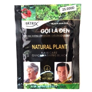 Dầu gội đen tóc matrix gội là đen 25ml