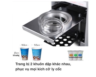Máy dập nắp cốc bán tự động Verly WY-680