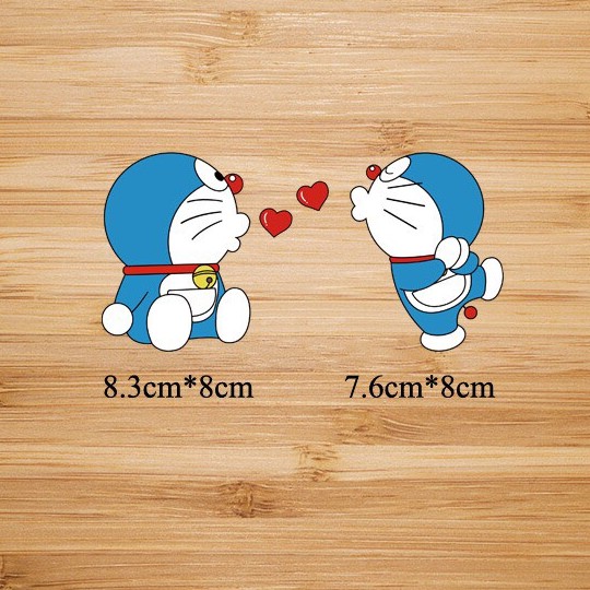 Hình ủi , Hình in nhiệt - mẫu ''cặp đôi doremon'' (2 hình)