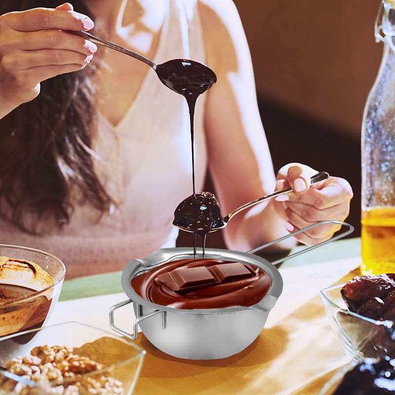 1 Bộ Nồi Nấu Tan Chảy Socola Bằng Thép Không Gỉ